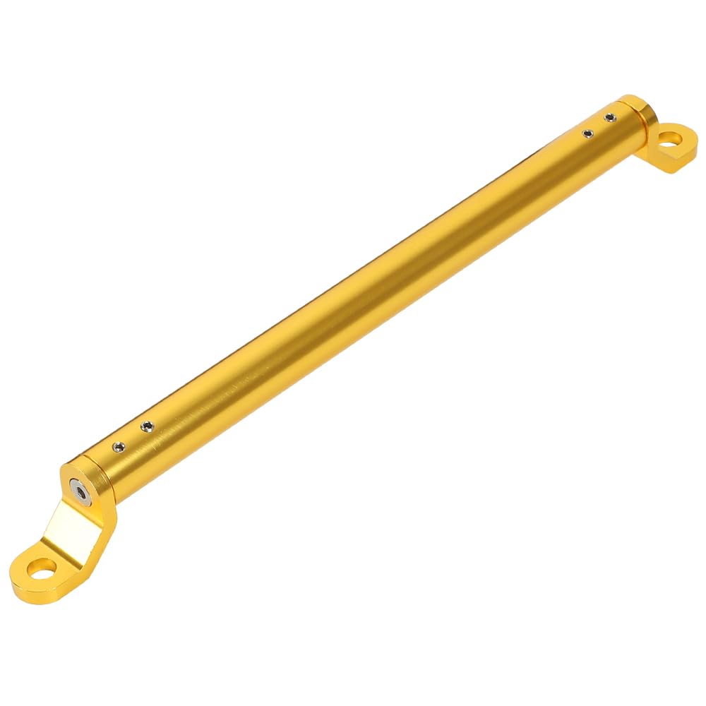 TKY Motorcycle Clamp Bar Handlebar Handle Brace Mounting Fixing Length Adjustable Multi-Bar (Gold)