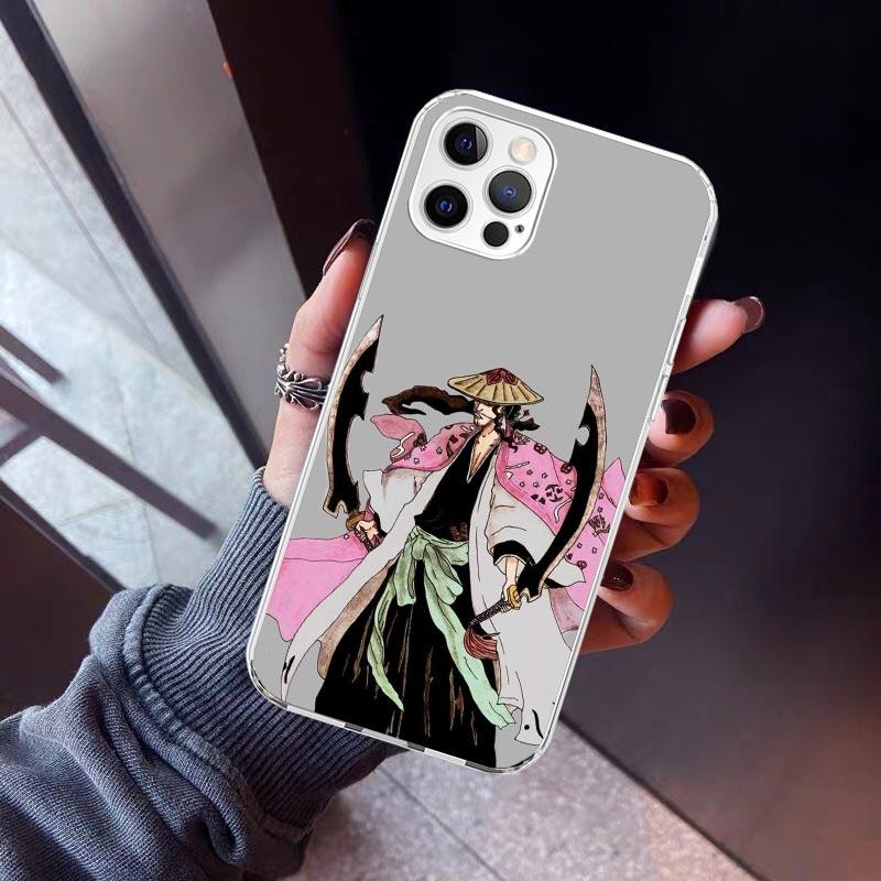 

Bleach Kyoraku Shunsui Phone Case For iPhone 17 Air 11 13 Mini 14 15 Plus 16 12 Pro Max 16E SE 7 8 Pattern Soft TPU Back Cover iPhone 16 Pro Max