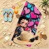 Sexy Doll Print Beach Towel, Versatile Lightweight Absorbent Beach Towel for Pool Surf Yoga Bathroom, Perfect Birthday Holiday Gift