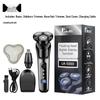 Lingke 5000 Men's Three-Head Double-Ring Floating Electric Razor with Digital Display
