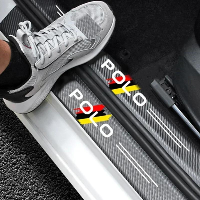 HAT1 Car Sticker Threshold Anti-collision Strip, for Volkswagen VW POLO Anti Scratching, Trunk Bumper Protect Film Accessories