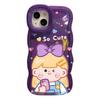 Cute Girl, Suitable for Apple 16promax Phone Case 15, Cartoon Niche 14, Dual Stand 13, Silicone 11, Anti-drop