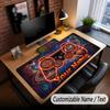 Space Cosmic Theme Custom Mouse Pad Personalized With Name Text Customized Desk Mat For Office Home Decor