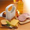 Skater Bread Slicing Guide with Knife Foldable Slicer 5/6/8/12 Slice Thickness ABS Resin Made in Japan Thief Design 19x14.5x17.7cm