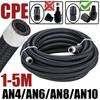 1-5M(3-16FT) 4AN 6AN 8AN 10AN Car Fuel Hose Oil Gas Cooler Line Engine Pipe Brake Tube Nylon Stainless Steel Braided CPE Rubber