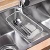 Thickened Kitchen Sink Drain Basket Stainless Steel Utensil Organizer  Kitchen