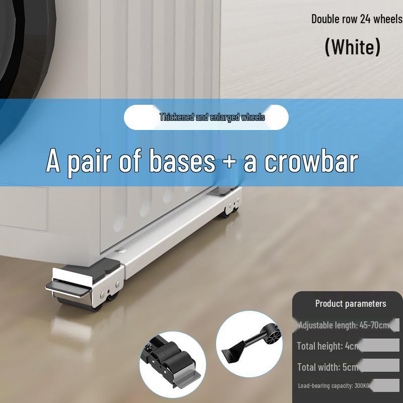 Washing Machine Base Bracket with Storage Rack Mat