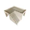 Wooden House for Small Pets: Hamster, Guinea Pig, Rabbit, Hedgehog, Chinchilla | Large Nest and Play Toy