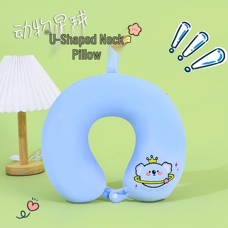 U-Shaped Memory Foam Neck Support Pillow with Custom Logo for Travel and Promotions