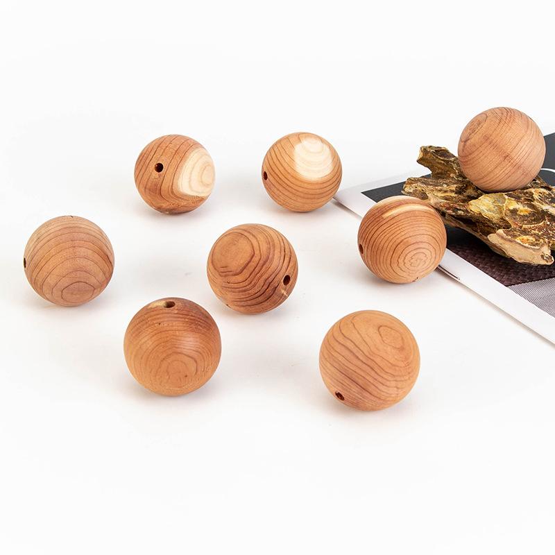 Cedarwood Balls For Home Decor Moisture-Proof Breathable Fragrance Accessories Wardrobe Cedarwood Beads 1Pc