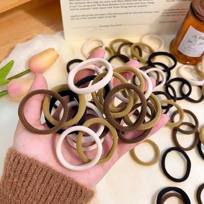 20/50 Bucăți Benzi Simple de Păr pentru Femei Fete Bandă de Păr Elastic Ridicat Bandă de Cauciuc Elastice de Păr Suport Coadă de Cal Accesorii Scrunchies