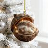 2D Forest Animal Christmas Tree Ornaments Acorn Ornaments Cozy Forest Woodland Creature Acrylic Hanging