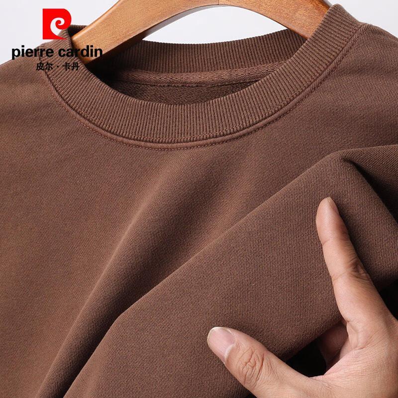 Pierre Cardin Men's Distressed French Terry Crewneck Sweatshirt