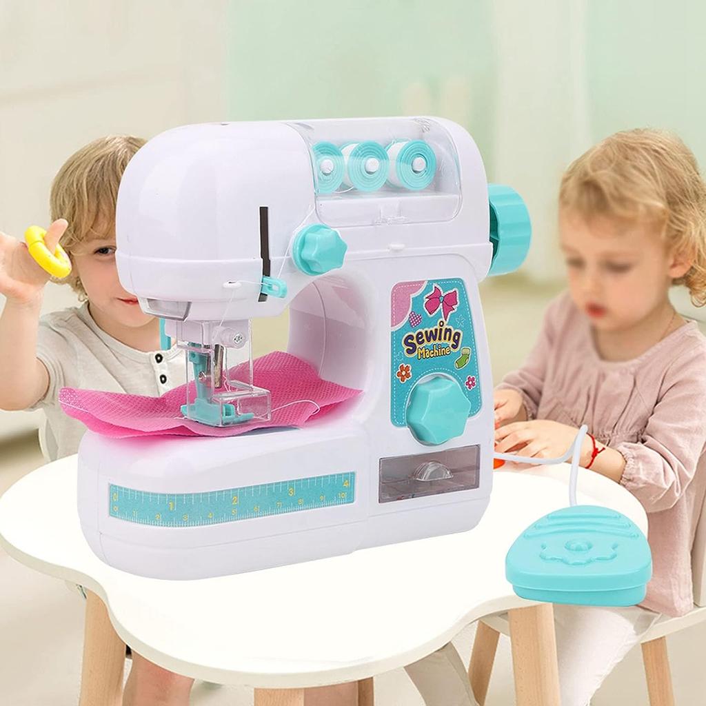 Mini-Nähmaschine, Nähspielzeug, elektrisch, pädagogisch wertvoll, elektrischer Nähstil, Handgerät, Lernspielzeug, lustiges Spielzeug für Kinder, lustiges Spielzeug für Mädchen
