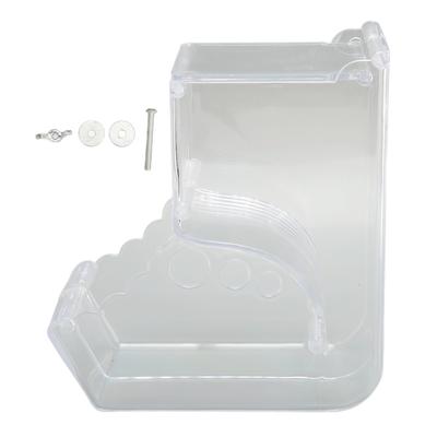 Hamsterfutterspender Automatisch Transparent Großes Fassungsvermögen Acryl Kleintierfutterspender für