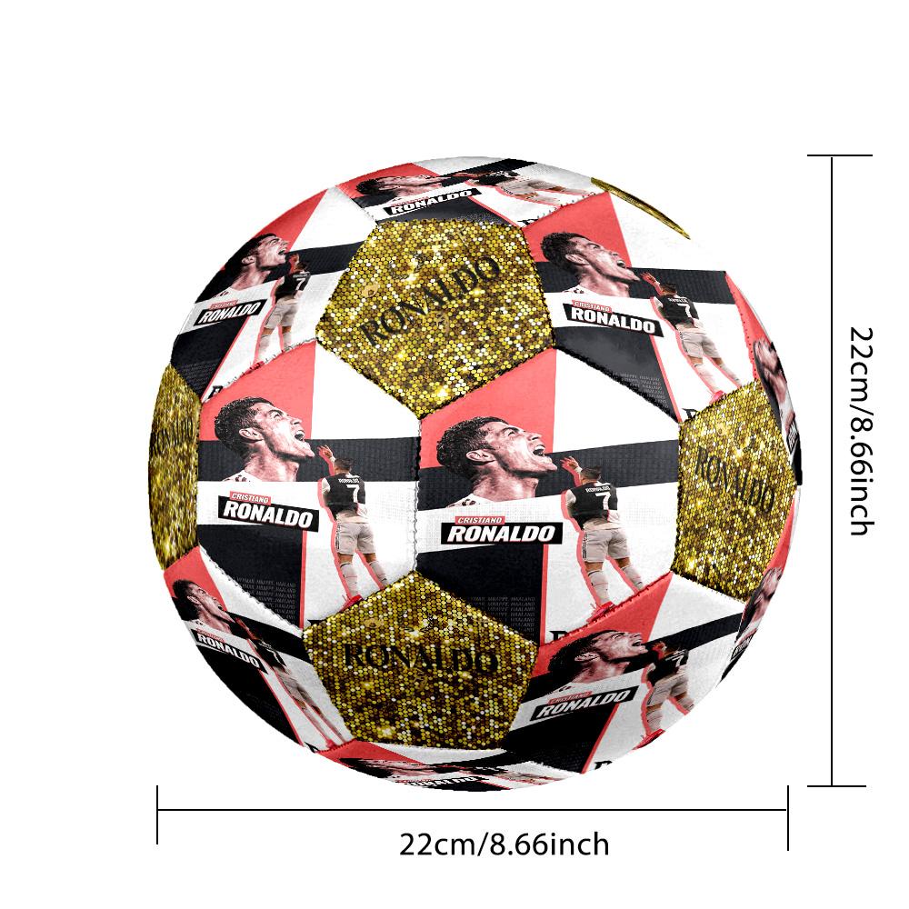Ronaldo's Kingdom Manchester United Size 5 Football Machine Sewn Indoor/Outdoor Universal Football Sports Enthusiast Gifts Distinctive Home Decor And