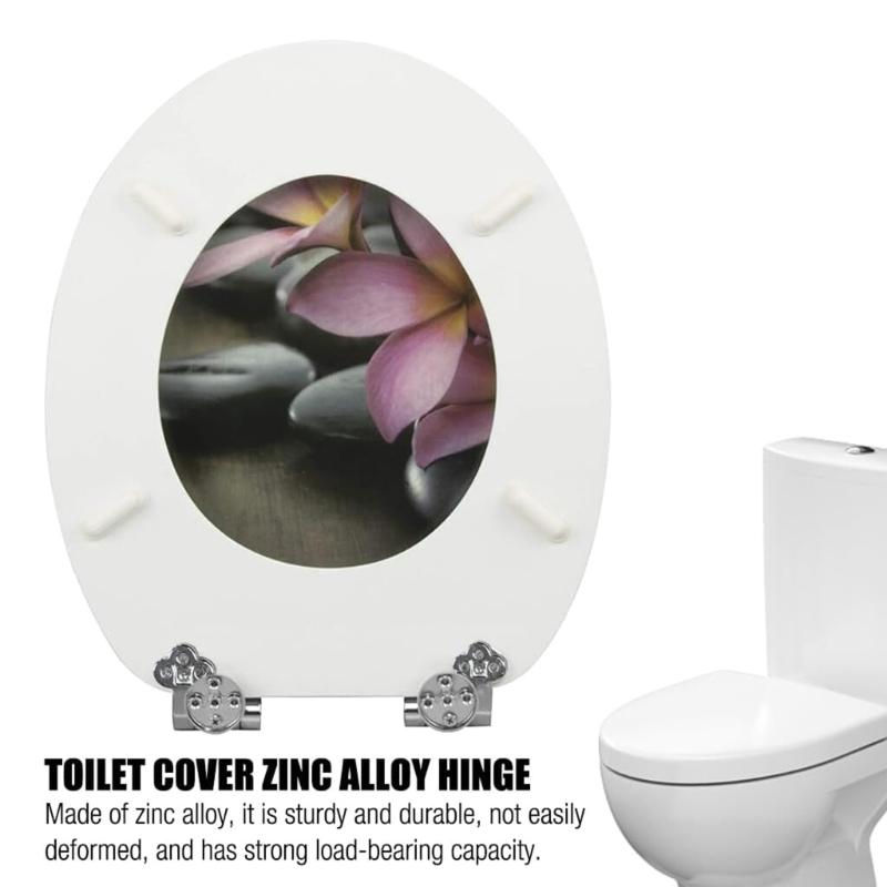 Elegant Toilet Hinges with Gentle Closing Quick & Simple Installation for House