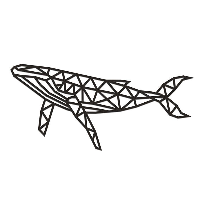Puzzle Mural En Bois - Baleine 89 Cm