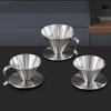 Stainless Steel Pour Over Coffee Dripper Reusable Rustproof Design Perfect For Home Office Coffee Brewing