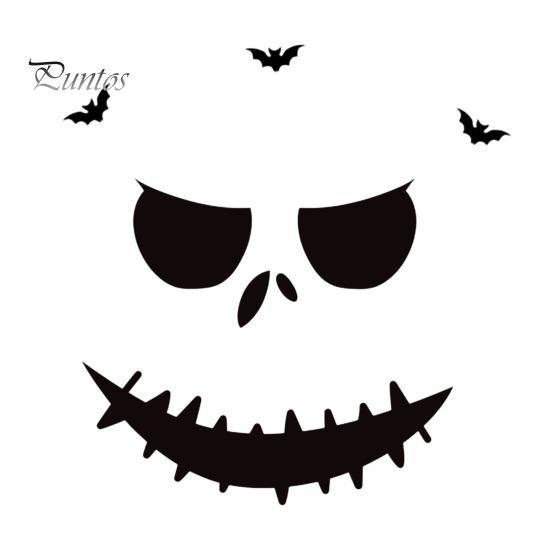 Halloween Wall Decals Skeleton Hand Pumpkin Felt Decals, Spooky Cutout Stickers, Horror Party Decorations Self Adhesive Seasonal Art for Door