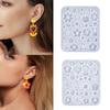 Ear Rings Epoxy Mould Tools/Flower Shaped Earrings Mold Handmade Ear Pendant Silicone Molds for Craft Enthusiasts