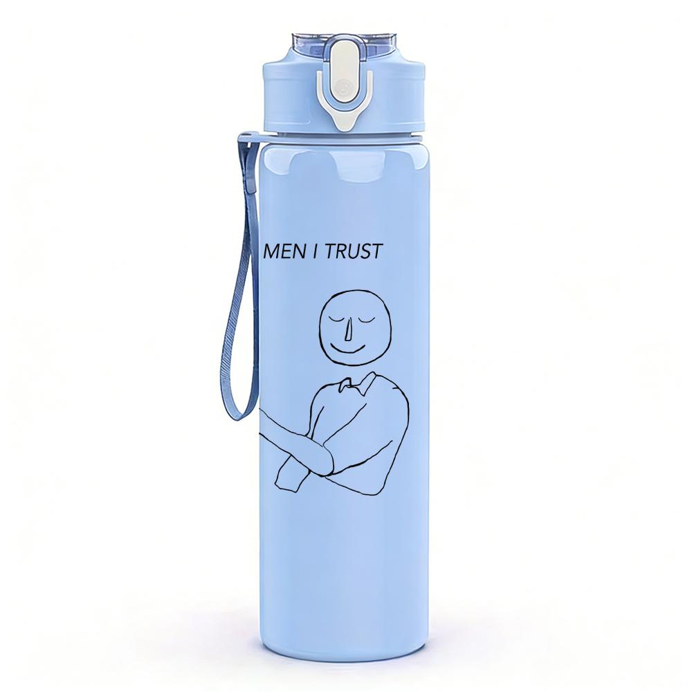 1PC Baby Kid Minimalist Line Sketch Print 750ml Portable Sports Water Bottle Leakproof Gym Outdoor Travel Drink Cup