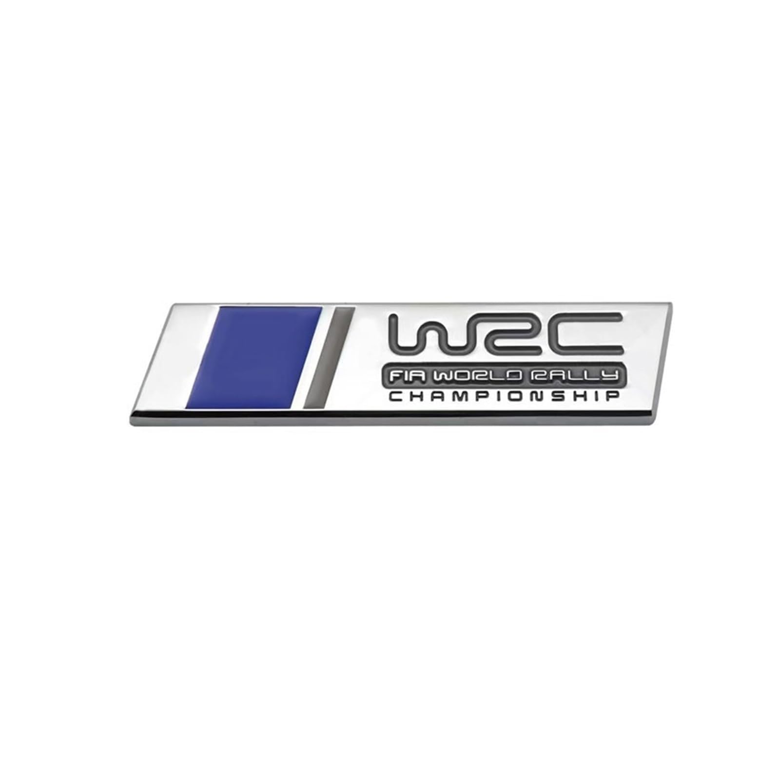 Generic WRC Rally Logo 3D Metal Emblem Car Body Sticker Car Front Grille Badge Decal (Sticker-Silver) One size
