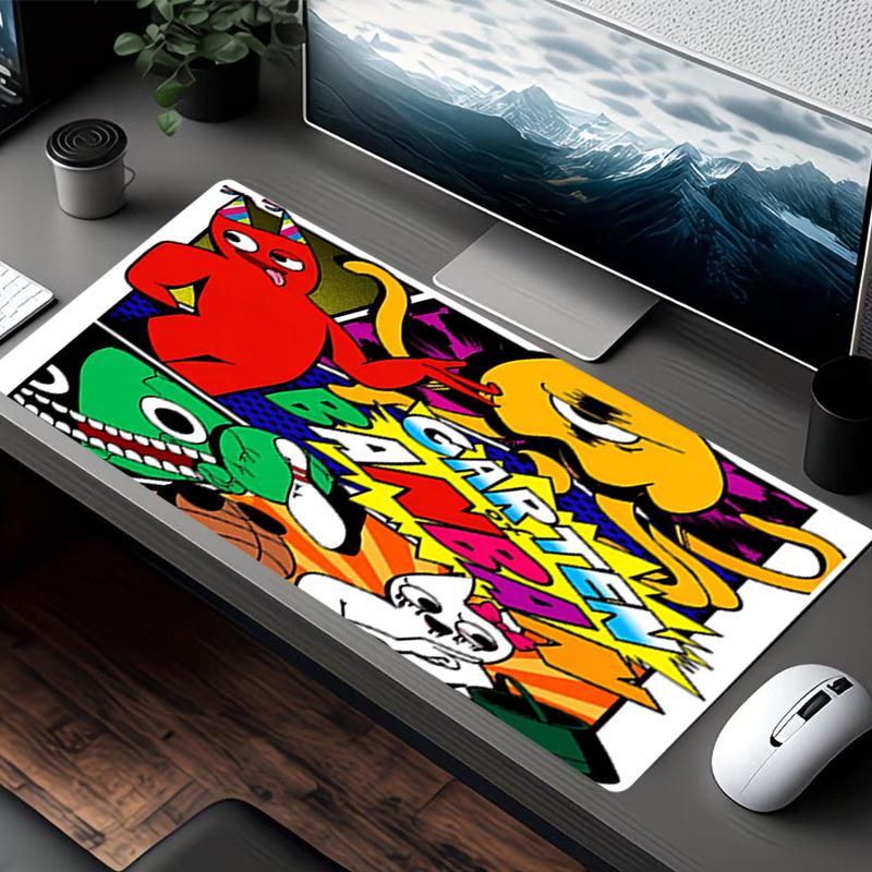 Game Rainbow Friends Print Mouse Pad, for Keyboard Pad Laptop PC Mat for Office Home Use, Desk Decor, Perfect Birthday Gift for Gamers