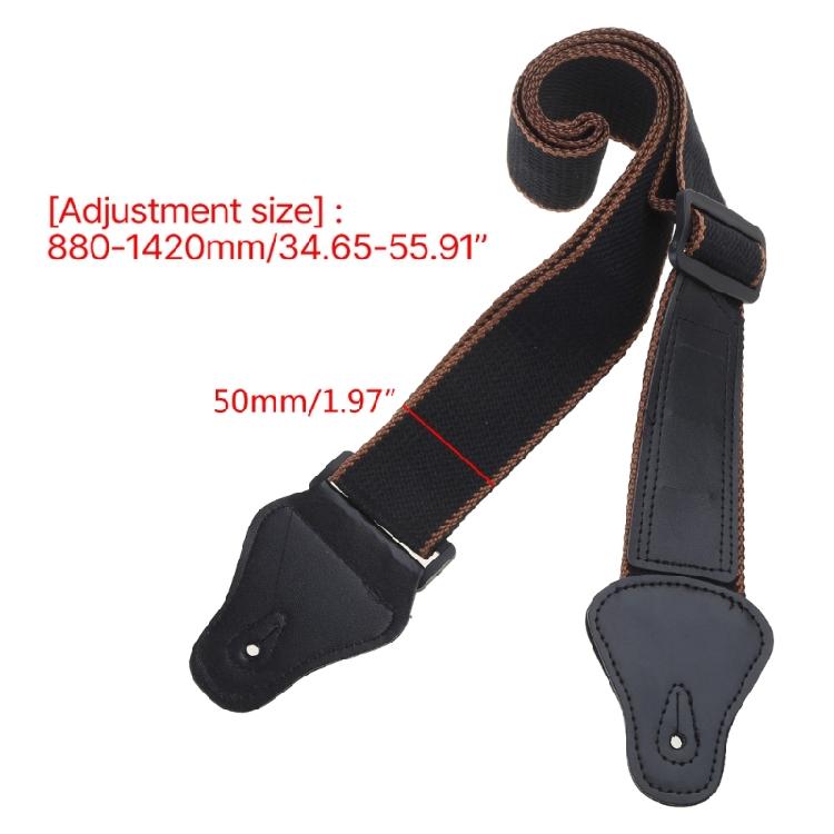 Guitar Strap Cotton Woven Shoulder Strap for Bass, Electric & Acoustic Guitar