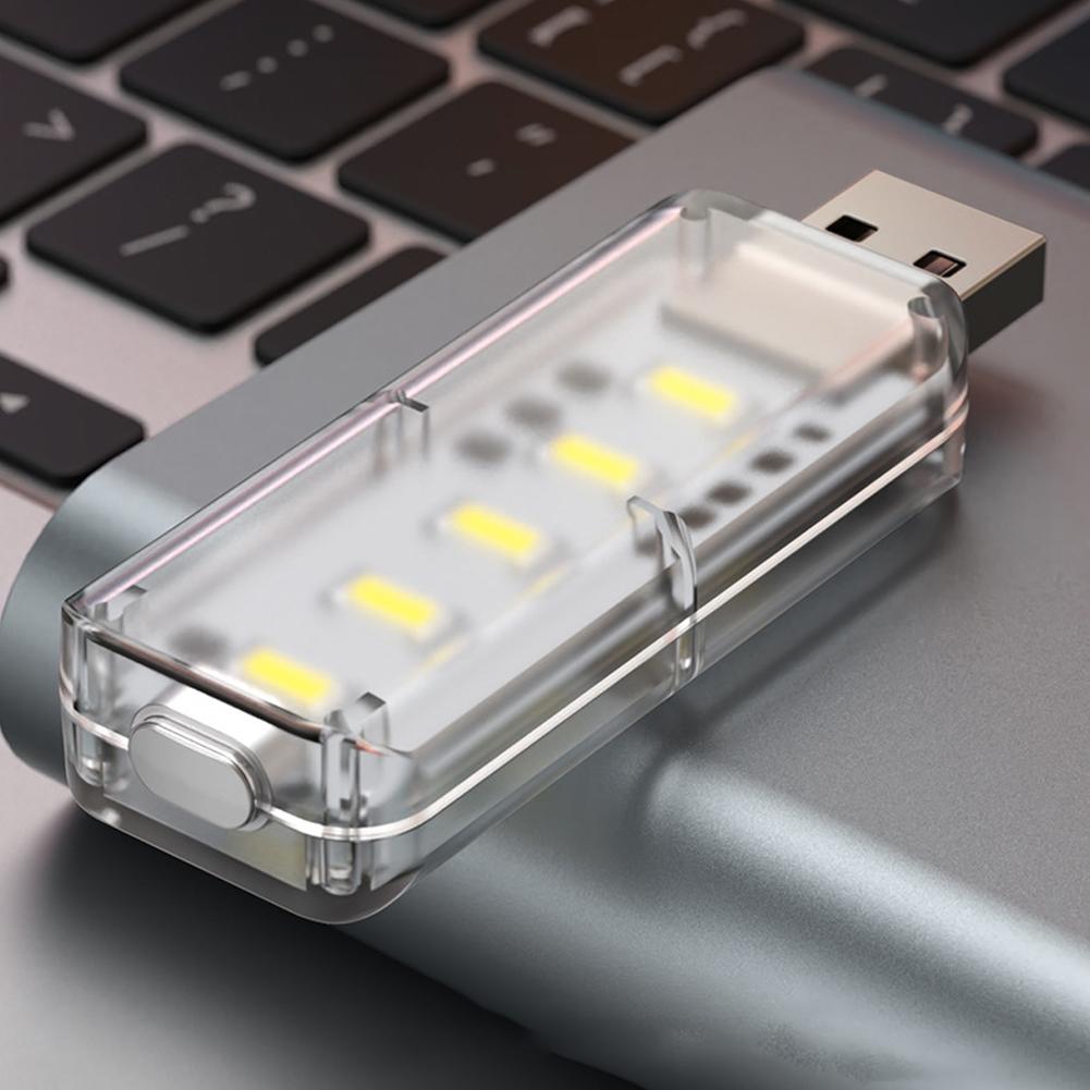10 LED Touch Dimming USB Night Light 5V Portable 3000K/6500K For Bedroom Study PC Laptop Mobile Power Bank Plug In Lighting