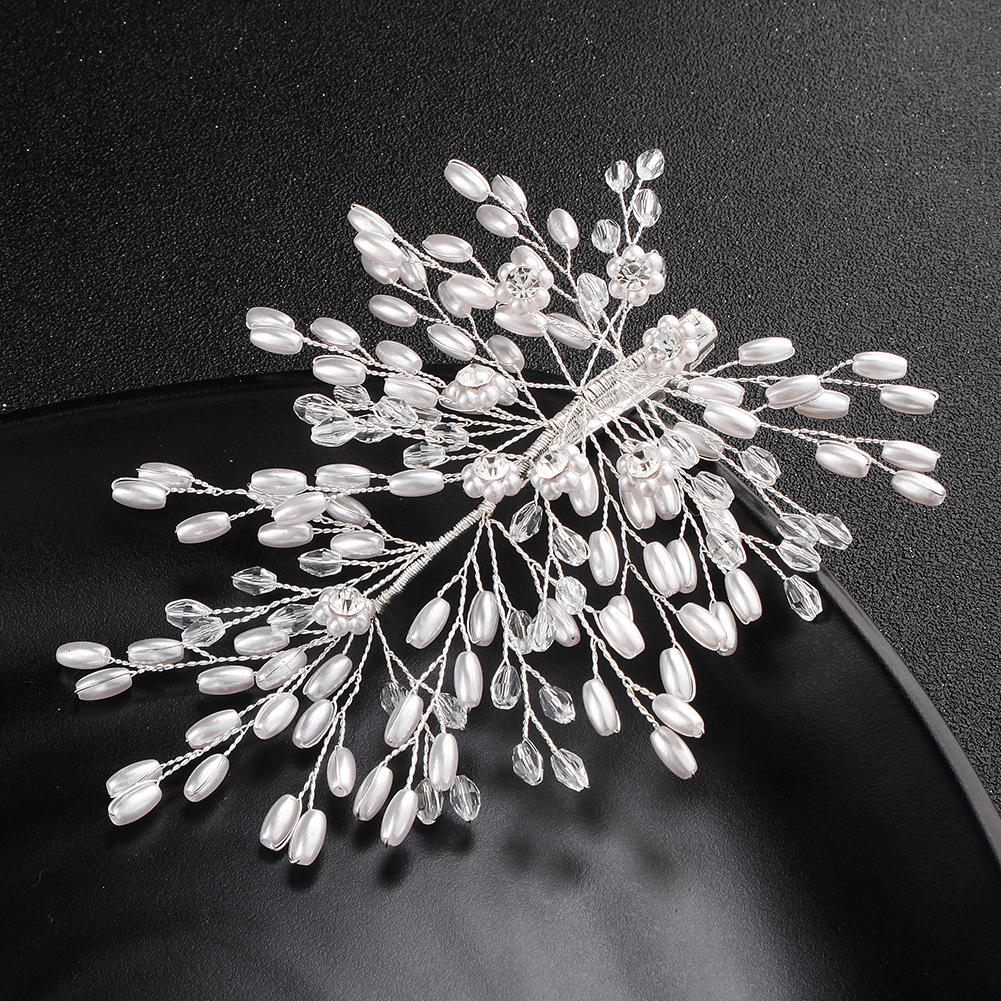 Korean Version of Handmade Long Pearl Bridal Hairpins, International Station Bridal Hair Accessories, Pearl Hairpins Goods