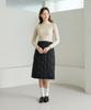 210EDIT Women'S Quilted Padded Wrap Skirt [Matte Black]_Zf4Sk510