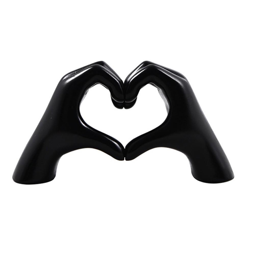 

Декоративная стойка для хранения Золотое сердце Рука Статуя Домашнее настольное украшение чёрный