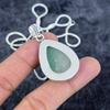 Green Apatite Gemstone Handmade 925 Sterling Silver Jewelry Pendant 1.93" M-2959
