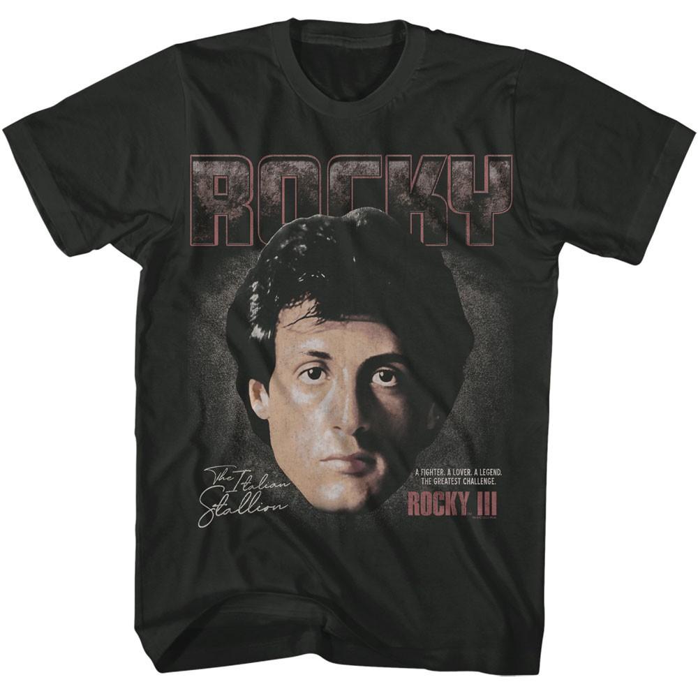Rocky III Movie A Fighter A Lover A Legend The Greatest Challenge Men T Shirt XXXXL