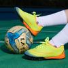 Kinder Indoor Studenten Fußballschuhe mit Stollen Training Laufschuhe aus Space-Leder für Rasenfußball Sportstil