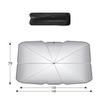 Titanium Silver Folding Car Sunshade - UV and Heat Protection for Windshield