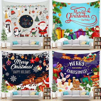 Christmas Party Tapestry Bedroom Living Room Home Christmas Decoration Tapestry