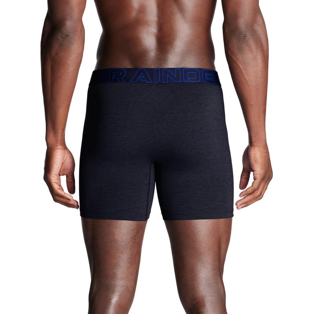 Under Armour Low Rise Elastic Letter Logo Slim Fit Straight Leg Boxer Briefs 3 Pack Men Underwear 1387425-410