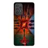 Phone Case - MANIACASE - Galaxy A72 - Silicone - Black - Stranger Things Pattern
