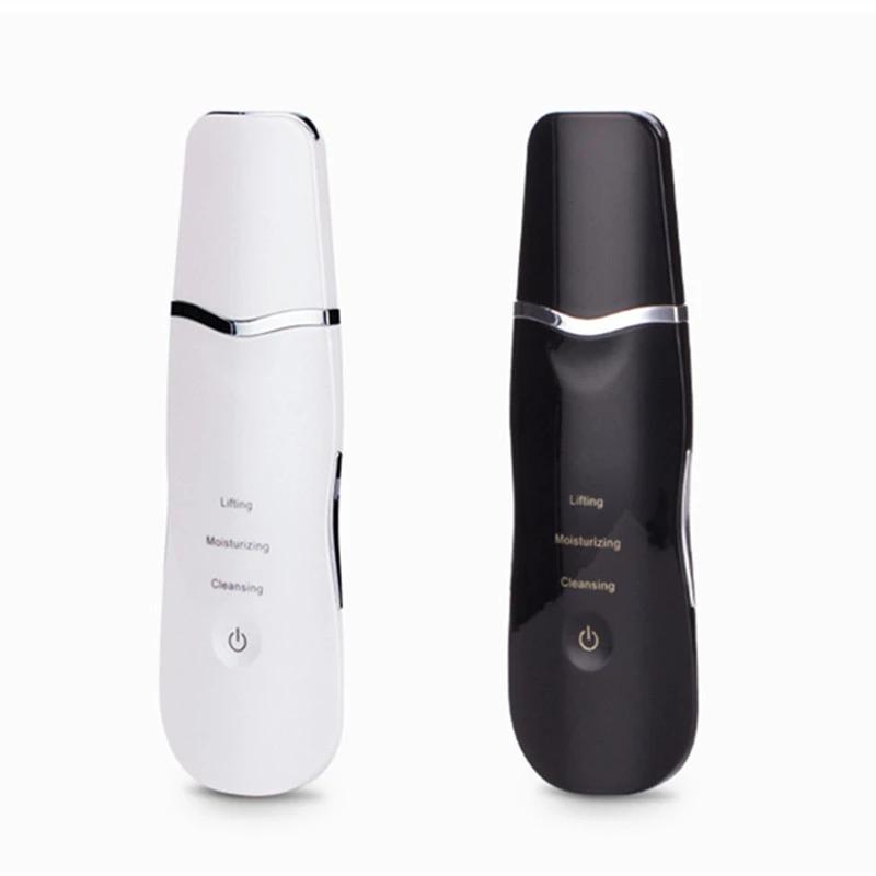 New Product Ultrasound Skin Scrubber Spatula Ultrasonic Skin Scrubber Facial Skin Peeling Rechargeable