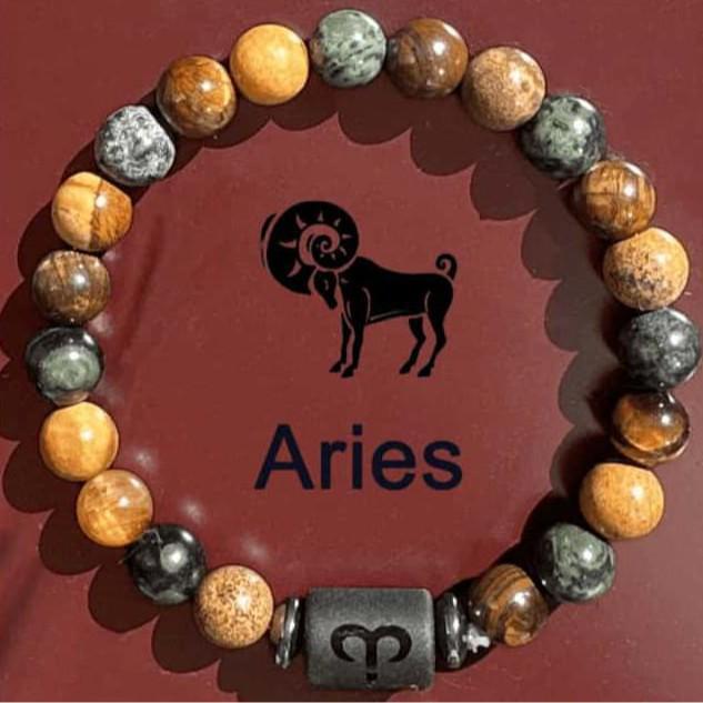 Twelve Constellations Bracelet: Men's Gemini, Virgo, Leo Design - In Stock