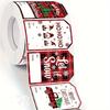 Christmas Roll Stickers 500pcs 2.36x1.57 Inch Holiday Gift Wrap Labels for Crafts Packaging