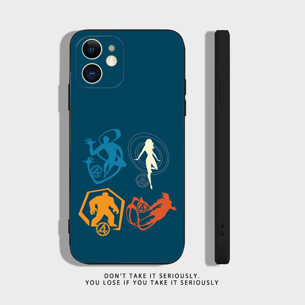 

Чохол для телефону F-FANTASTIC-FOUR-4 Для iPhone 17 16,15,14,13,12,11,Pro,XS,Max,XR,Plus,Mini М який силікон Чорний Ударостійкий iPhone15