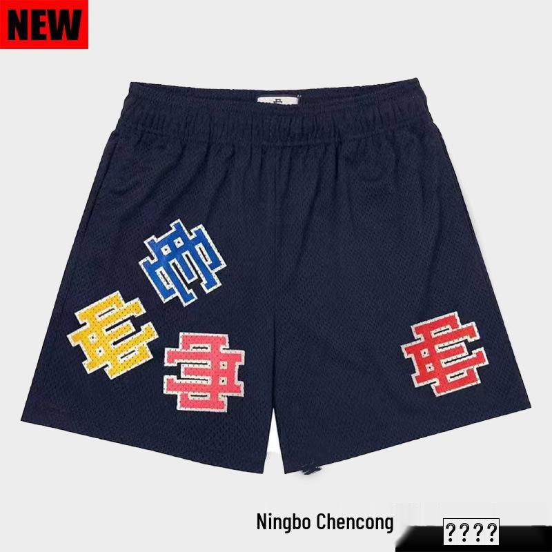 

Унисекс Американские EE Быстросохнущие Сетчатые Спортивные Шорты для Бега и Велоспорта - Выше Колена L