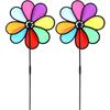 TOMMYFIELD Windmill Toy, Outdoor Gardening Pinwheel (2 Pieces)