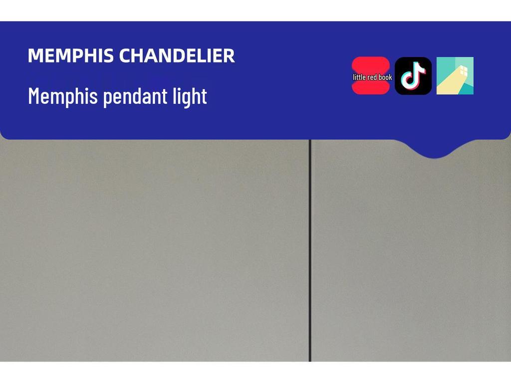 Mid-Century Modern Memphis Color Bedside Lamp: Minimalist Creative Circus Chandelier for Kids' Room or Study