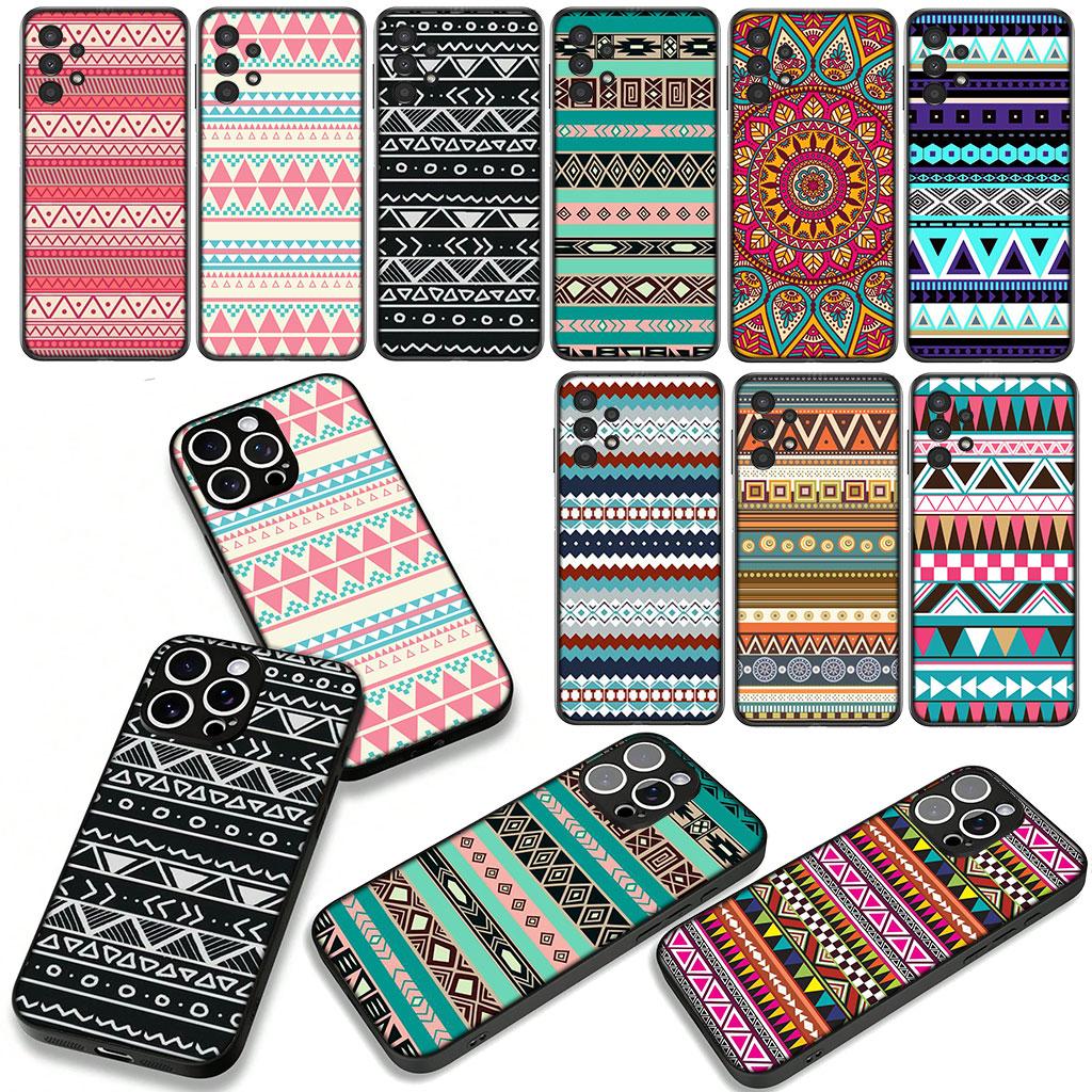 Cover for Xiaomi Redmi Note 15 11 9 10 Pro Plus A5 9A 9T 10A 10C 9C NFC 15C 8T Phone Case Flower Aztec Tribal Tribe Colorful