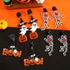 Halloween Pumpkin Hallucination Skeleton Cartoon Acrylic Earrings Lightweight Stable Accessories For Women Girls Costume Party