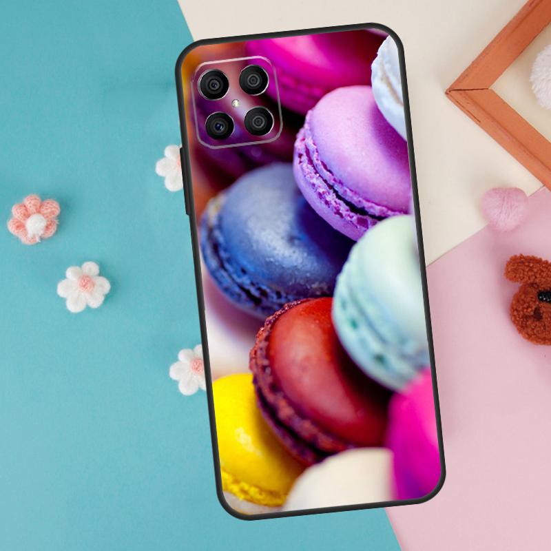 

Macarons Cake Dessert Case For Honor 200 Pro 50 70 90 X9a X8a X8 X9 X8b X9c X9b Honor Magic 7 5 6 Lite Pro Cover Honor 200 Pro